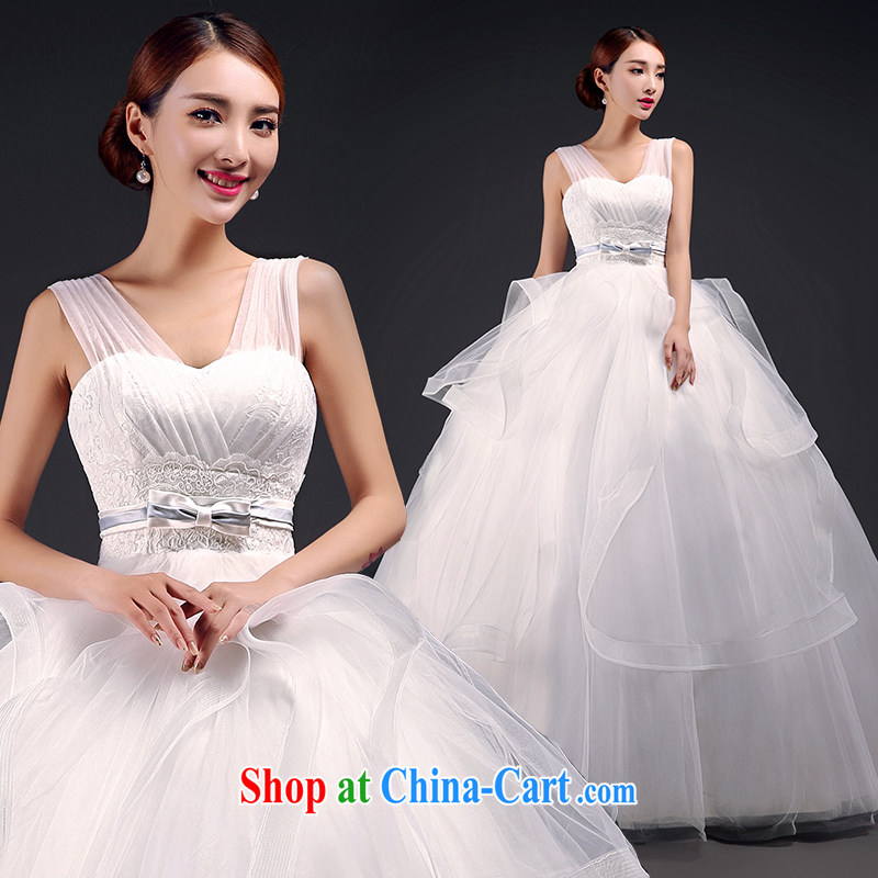 Mr. where Yu 2015 in accordance with new summer wedding bridal wedding wedding dresses wedding large, pregnant women wedding beauty and stylish Korean double-shoulder strap with bare chest wedding white XL, where Yu, and shopping on the Internet