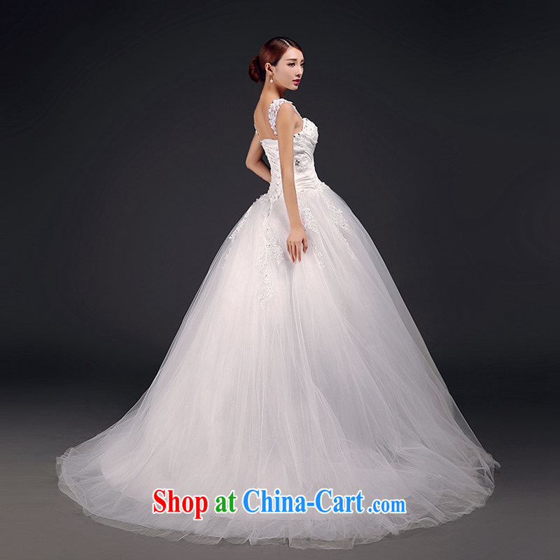 The field shoulder wedding dresses winter new 2015 graphics skinny tail wedding shoulders bare chest wedding 3 wear white XL bought it, and yarn gloves skirt stays, where Yu, and shopping on the Internet