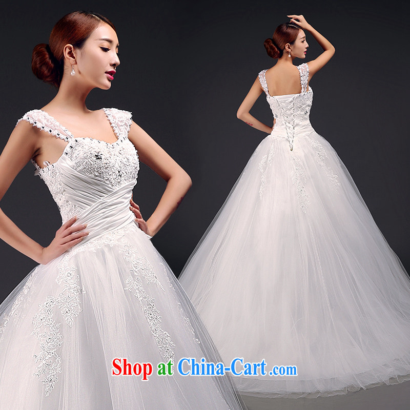 The field shoulder wedding dresses winter new 2015 graphics skinny tail wedding shoulders bare chest wedding 3 wear white XL bought it, and yarn gloves skirt stays, where Yu, and shopping on the Internet