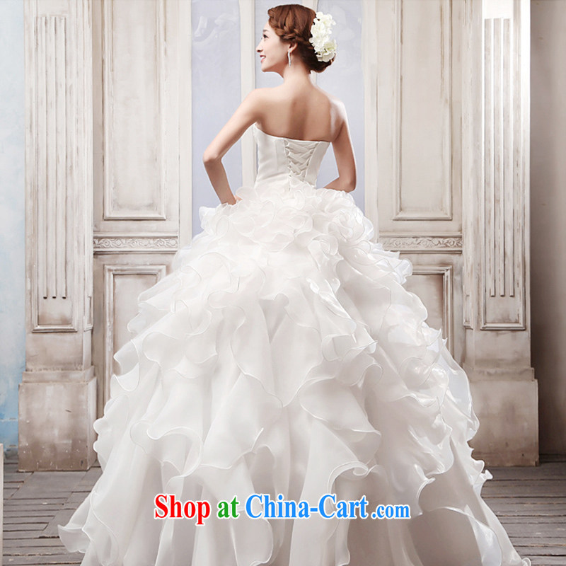 Mr. where Yu according to Korean wiped his chest wedding white Princess tie with wedding new 2015 bridal wedding dresses spring and summer wedding wedding beauty graphics thin wedding white XL, where Yu, and, on-line shopping