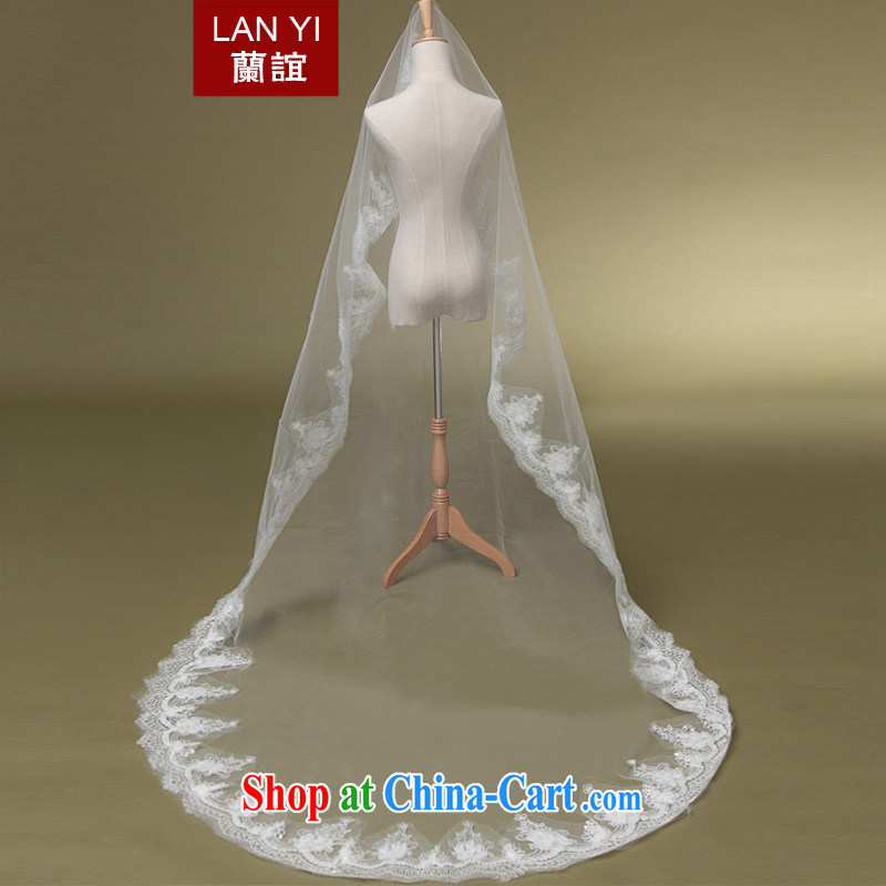 Friends, bridal wedding dresses accessories Korean version 3m long head yarn elegant and stylish softness only American wedding and yarn white