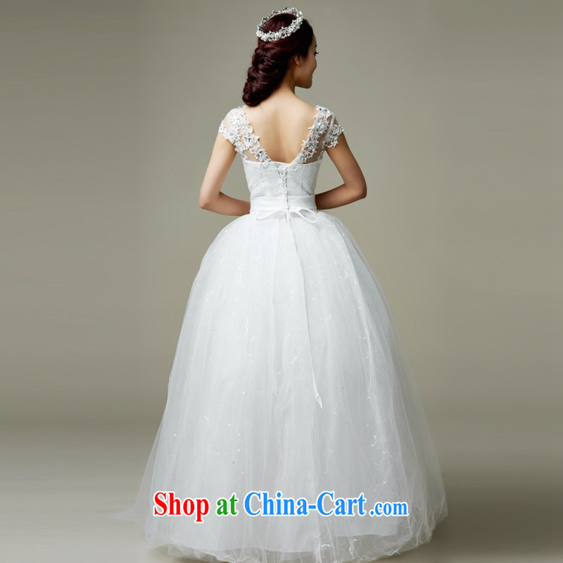 The park's wedding dresses summer 2015 new Korean-style minimalist double-shoulder with graphics thin bride married a Field shoulder wedding white are code within 170 cm tall and Han Park (cchappiness), online shopping