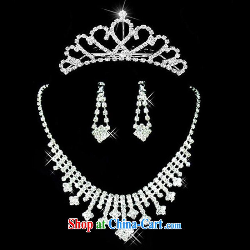 (Quakers, 2015 bridal wedding dresses accessories bridal Crown necklace earrings 3 piece wedding dresses accessories necklaces earrings, and friends (LANYI), shopping on the Internet