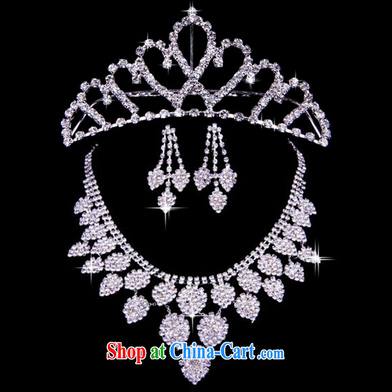 (Quakers, 2015 bridal wedding dresses accessories bridal Crown necklace earrings 3 piece wedding dresses Accessories store, and friends (LANYI), shopping on the Internet