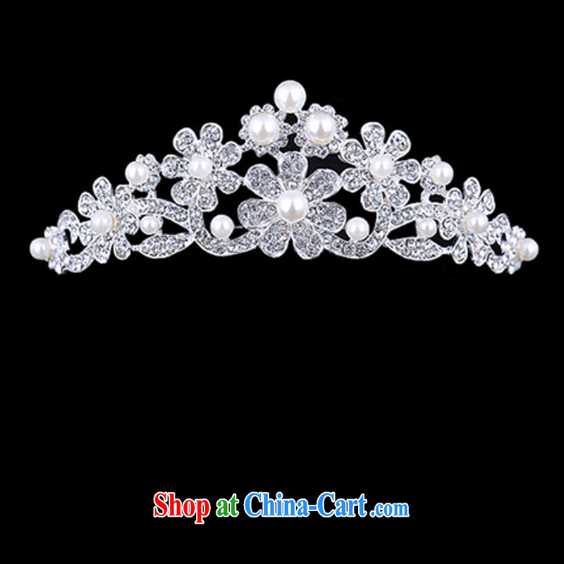 (Quakers) estimated 2015 bridal wedding dresses accessories bridal Crown necklace earrings 3 piece wedding dresses Accessories, click the gift, and friends (LANYI), shopping on the Internet