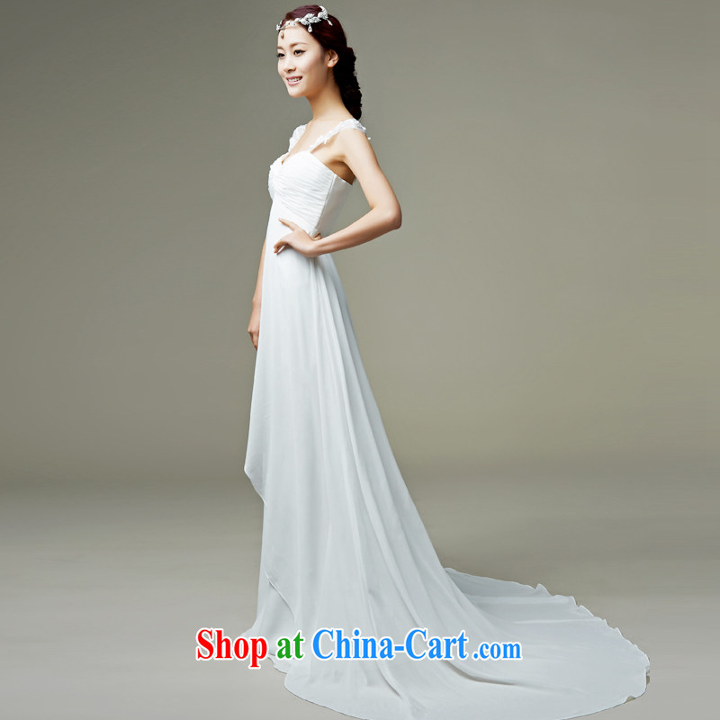 Han Park (cchappiness) 2015 new straps around his waist-goddess beach clean the tail vertical white dress white XL lightning shipping, Han Park (cchappiness), online shopping