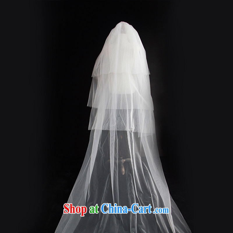On the wedding dresses new 2015 lace ultra-long and legal Marriages required accessories accessories 3M head yarn white, AIDS, and, on-line shopping