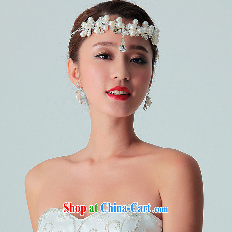 With the 2015 wedding Pearl Crown headdress retro bridal Pearl Crown Crown hair accessories wedding jewelry and ornaments, AIDS, and shopping on the Internet