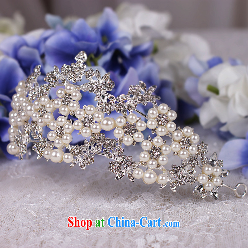 On the wedding dresses new 2015 Pearl crown and Crown hair accessories jewelry accessories marriage mandatory, AIDS, and shopping on the Internet