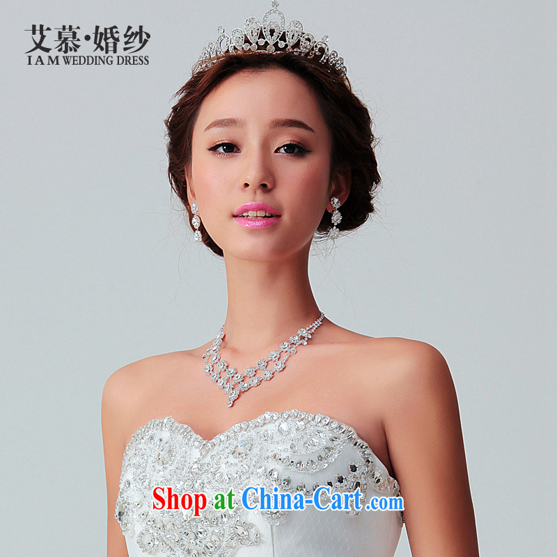 With the 2015 wedding crown and ornaments simple bridal Crown Crown diamond necklace hair accessories wedding jewelry and ornaments necklace