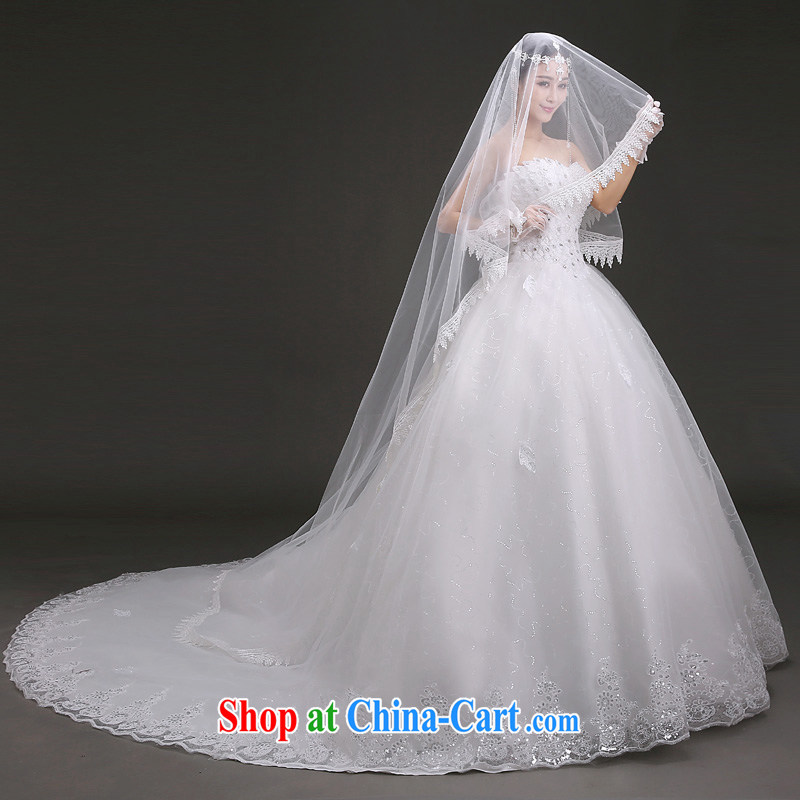 (Quakers) estimated 2015 bride's new wedding Korean wiped his chest graphics thin wedding spring and summer the tail marriage wedding dresses and end-of-stream to fill it out to do fee, Yi (LANYI), online shopping