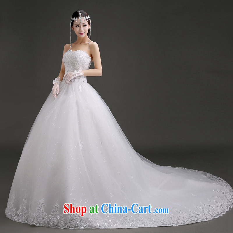 (Quakers) estimated 2015 bride's new wedding Korean wiped his chest graphics thin wedding spring and summer the tail marriage wedding dresses and end-of-stream to fill it out to do fee, Yi (LANYI), online shopping