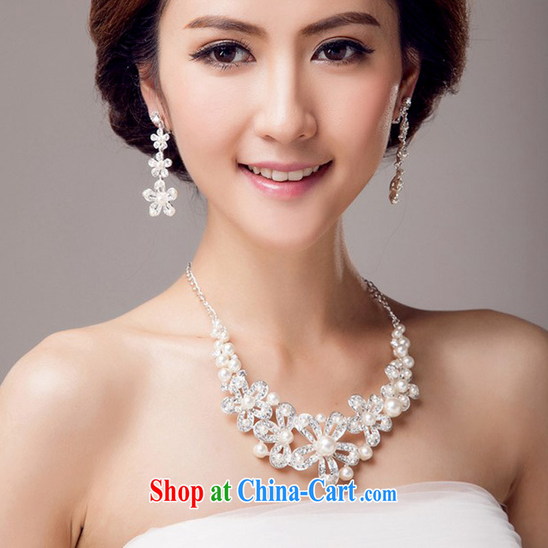 (Quakers, 2015 bridal wedding dresses accessories bridal Crown necklace earrings 3 piece bridal jewelry and ornaments wedding dresses accessories 3-piece, and friends (LANYI), online shopping