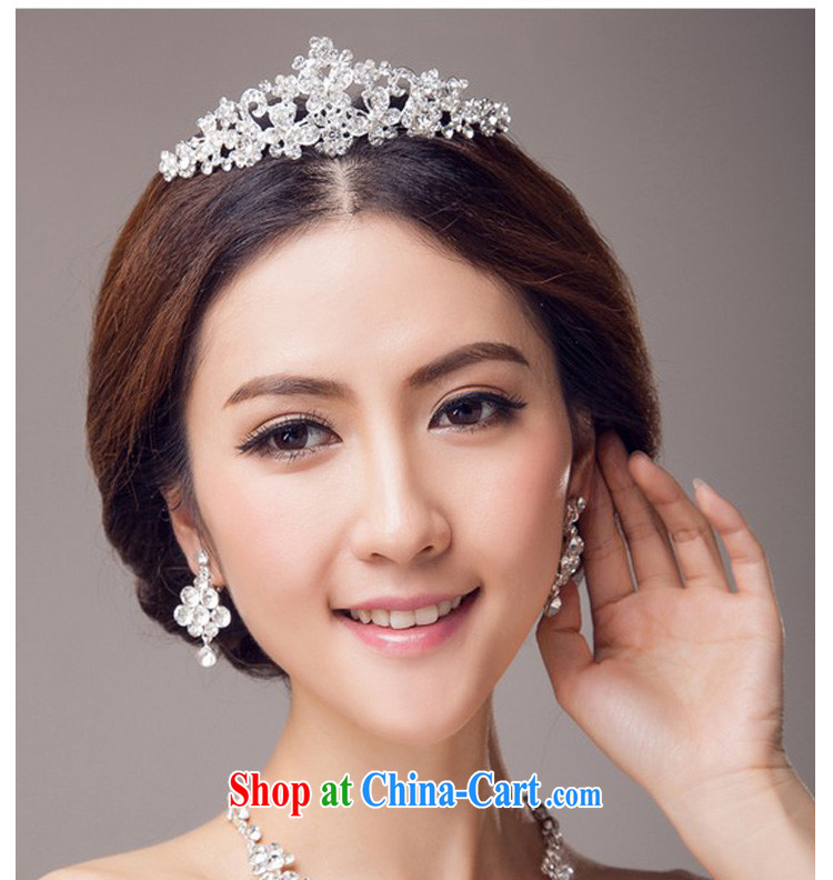 (Quakers, 2015 bridal wedding dresses accessories Korean bridal Crown necklace earrings 3 piece bridal jewelry and ornaments wedding dresses accessories 3-piece set of pictures, price, brand platters! Elections are good character, the national distribution, so why buy now enjoy more preferential! Health