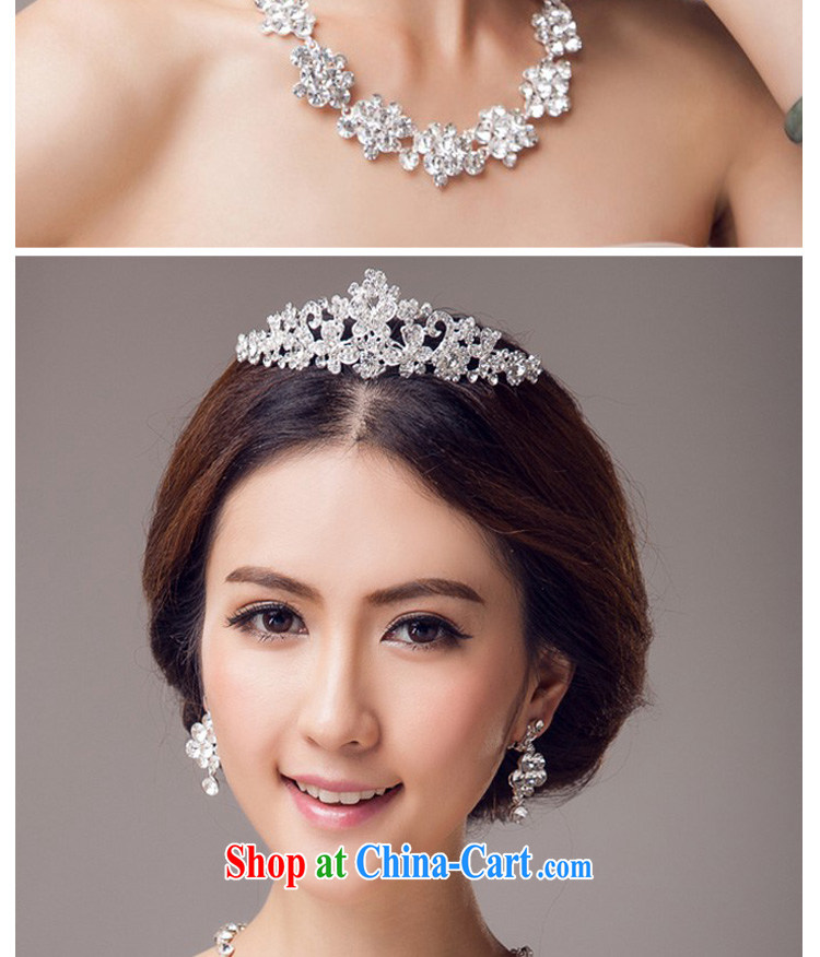 (Quakers, 2015 bridal wedding dresses accessories Korean bridal Crown necklace earrings 3 piece bridal jewelry and ornaments wedding dresses accessories 3-piece set of pictures, price, brand platters! Elections are good character, the national distribution, so why buy now enjoy more preferential! Health