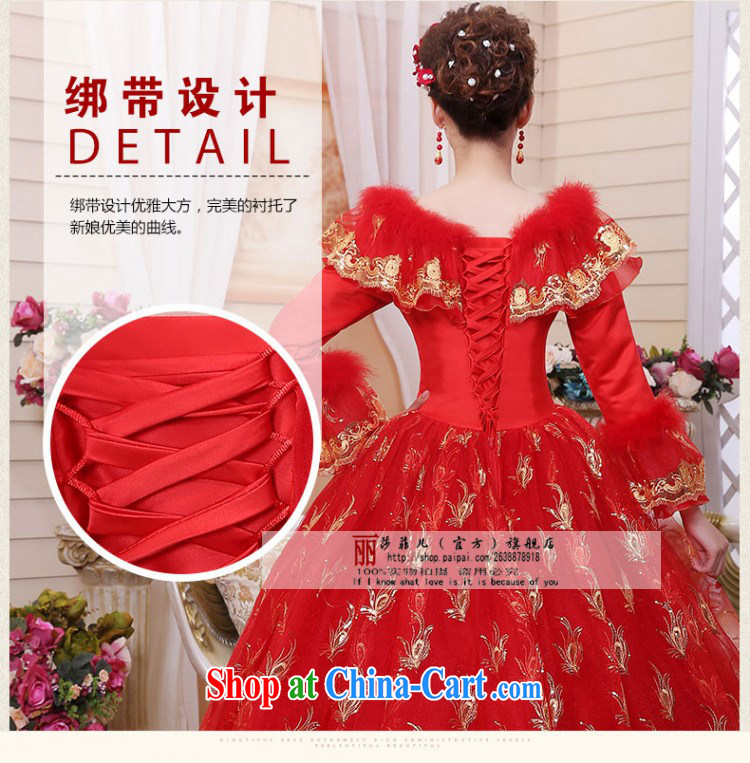 2014 new winter, red wedding cotton winter field shoulder with long-sleeved wedding dresses Korean wedding lace customer size will not be refunded pictures, price, brand platters! Elections are good character, the national distribution, so why buy now enjoy more preferential! Health