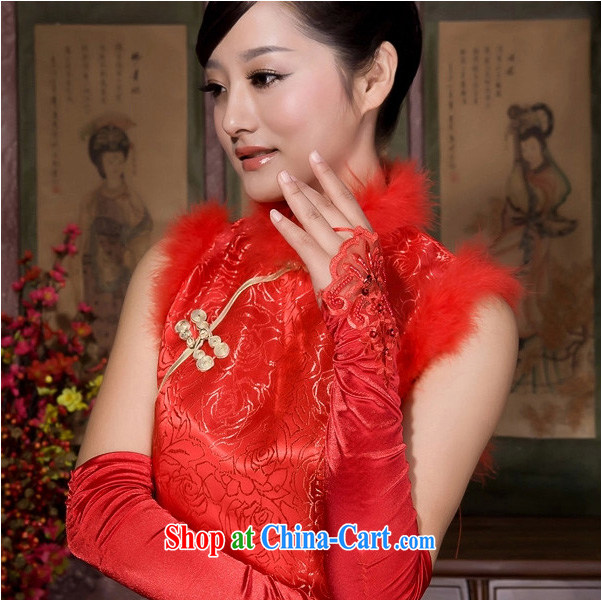 Early definition lace terrace to dress accessories gloves bridal gloves red long wedding accessories red pictures, price, brand platters! Elections are good character, the national distribution, so why buy now enjoy more preferential! Health