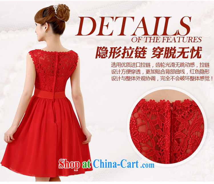 wedding dresses new 2015 summer bridesmaid dress high waist pregnant small dress Red double-shoulder dress short, large, thick MM bridal dresses serving toast red XL pictures, price, brand platters! Elections are good character, the national distribution, so why buy now enjoy more preferential! Health