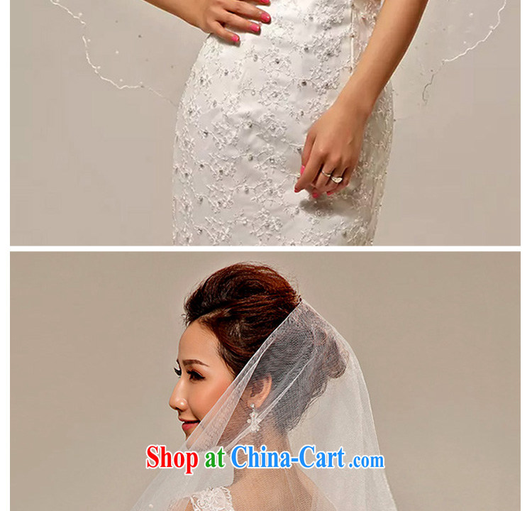 (Quakers, bride wedding dresses with Korean pearls and yarn 1.5 M Korean head yarn photo building wedding supplies pictures, price, brand platters! Elections are good character, the national distribution, so why buy now enjoy more preferential! Health