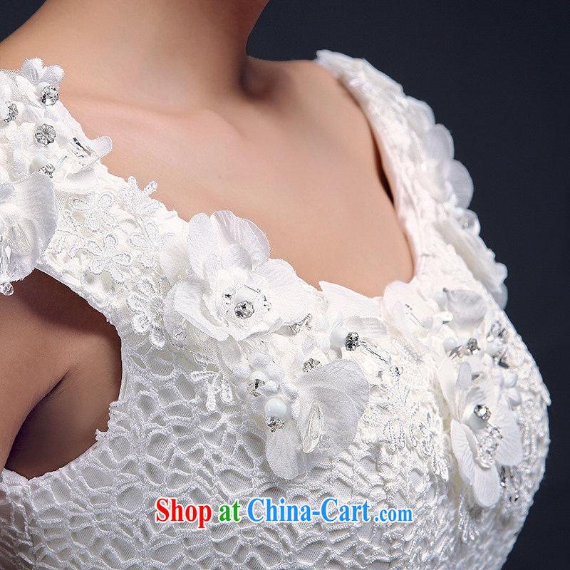 Where, in accordance with feathers wedding dresses new 2015 spring and summer double-shoulder wedding dresses with stylish beauty lace field shoulder marriages wedding hotel wedding white XL, where Yu, and, on-line shopping