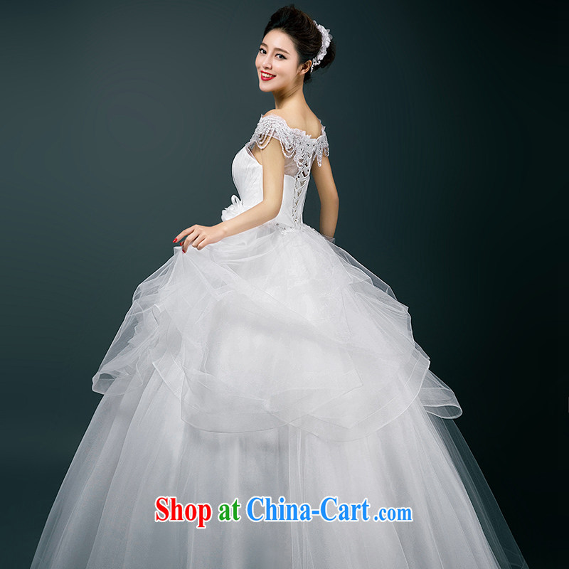 wedding dresses new 2015 summer bride Korean-style wedding dresses the Field shoulder style with beauty graphics thin wedding, Ms. WHITE L, where Yu, and shopping on the Internet