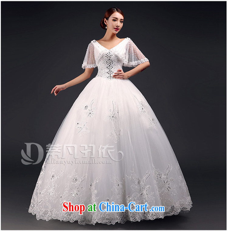 Mr. where Yu according to 2015 in winter, with wedding dresses Korean water drilling V collar package shoulder lace bridal wedding white XL pictures, price, brand platters! Elections are good character, the national distribution, so why buy now enjoy more preferential! Health