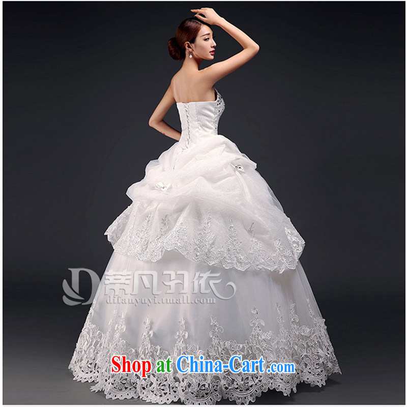 wedding dresses new 2015 summer bridal wedding dresses beauty graphics thin Korean-style with bare chest lace wedding, diamond luxury this hotel is of a good standard wedding white XL, where Yu, and shopping on the Internet