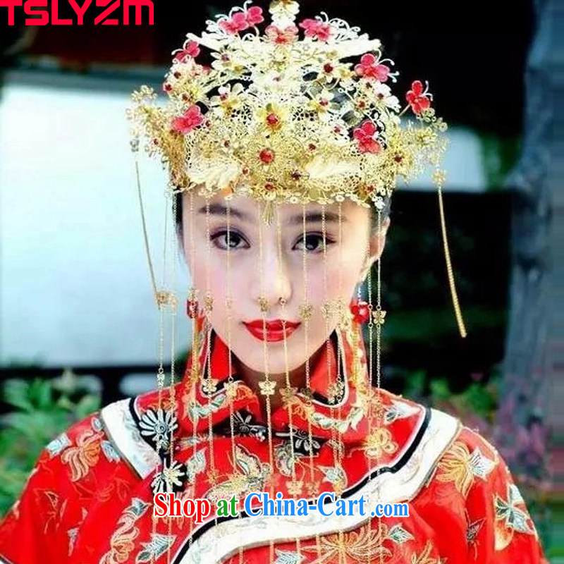 bridal show reel clothes and ornaments of Phoenix HAIR ACCESSORIES costumes dresses wedding dresses nuptials visited jewelry classic ancient furnishings 2015 gold, Tslyzm, shopping on the Internet