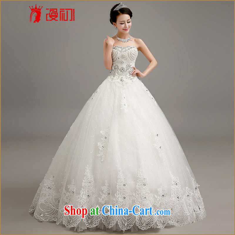 Early definition 2015 new wedding dresses Korean wiped chest lace wedding parquet drill video thin with shaggy dress wedding white. Contact customer service
