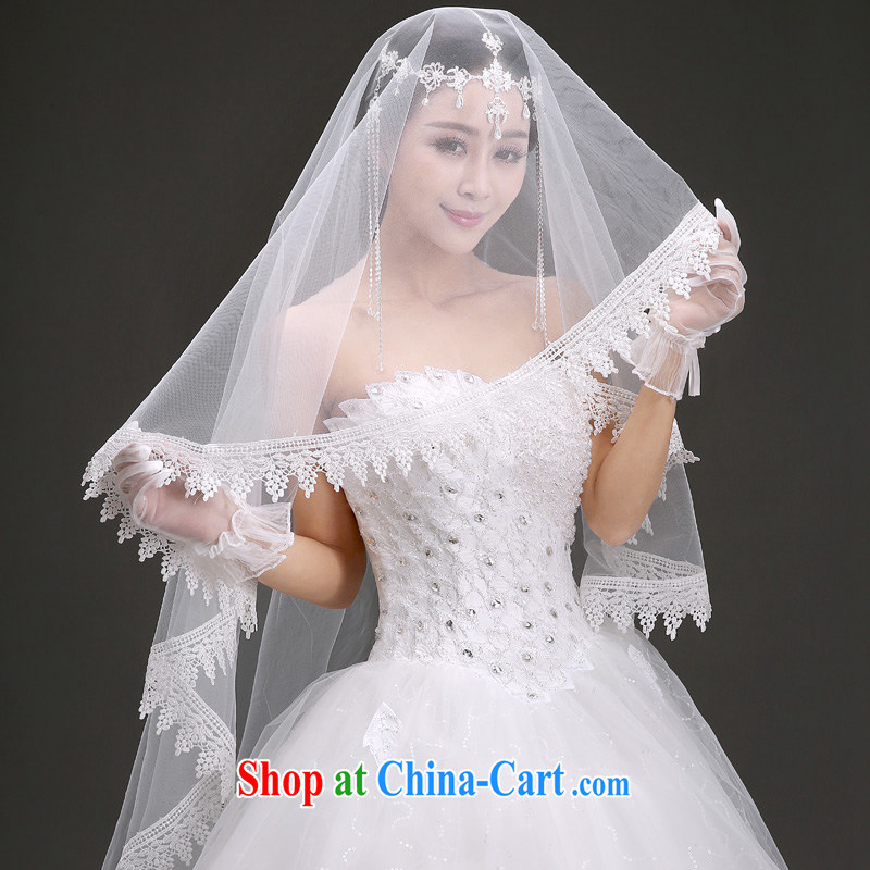 (Quakers) estimated 2015 bridal wedding dresses accessories Korean water-soluble lace lace and bridal wedding accessories 3M head yarn shadow floor wedding supplies quality assurance, and friends (LANYI), online shopping