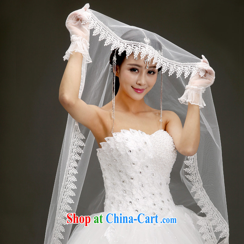 (Quakers) estimated 2015 bridal wedding dresses accessories Korean water-soluble lace lace and bridal wedding accessories 3M head yarn shadow floor wedding supplies quality assurance, and friends (LANYI), online shopping