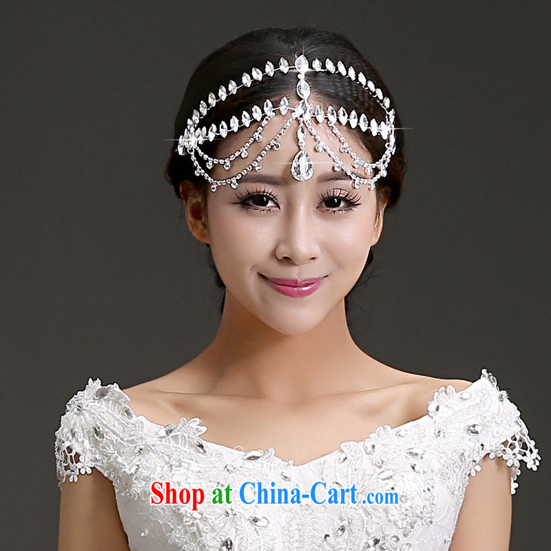 (Quakers) estimated 2015 new bridal wedding dresses accessories Korean bridal head-dress-trim Crown necklace earrings 3 piece bridal jewelry shadow floor wedding 3 piece set, and friends (LANYI), shopping on the Internet