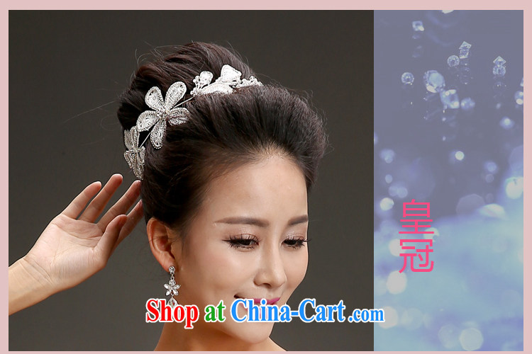 Friends, bridal wedding dresses accessories Korean head-dress Crown necklace earrings 3 piece high water drilling jewelry and ornaments pictures, price, brand platters! Elections are good character, the national distribution, so why buy now enjoy more preferential! Health