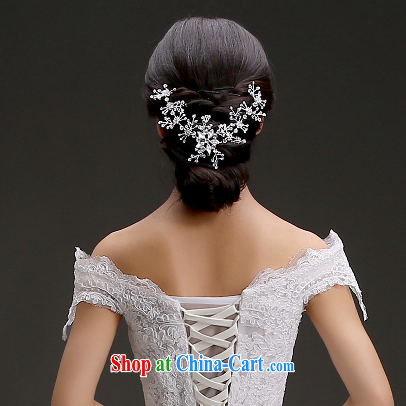 (Quakers, bridal wedding dresses and ornaments Korean bridal HAIR ACCESSORIES Korean style head-dress Crown hand beaded, and friends (LANYI), shopping on the Internet
