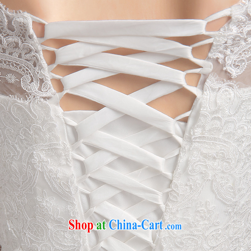 2015 promotional wedding dresses the Field shoulder crowsfoot cultivating small tail marriages A before summer stylish white XL (3 - 5 Day Shipping), Nicole Kidman (Nicole Richie), online shopping