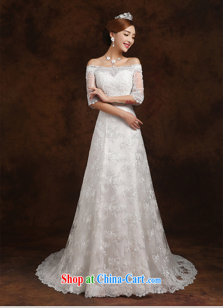 Wei Qi 2015 summer bridal wedding dresses wedding dress skirt ivory white cultivating the Code field shoulder small tail long-sleeved Princess Mary Magdalene A chest field wedding dress girls ivory white XXL pictures, price, brand platters! Elections are good character, the national distribution, so why buy now enjoy more preferential! Health