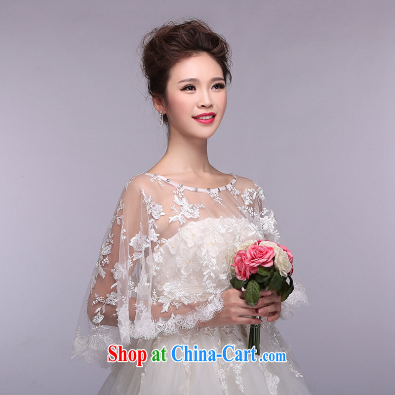 Hi Ka-hi 2015 new white bridal shawls wood drill embroidery lace lace thin NJ 10 white are code