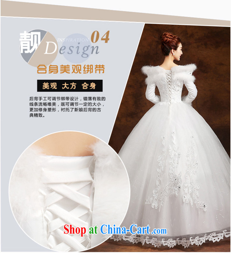 married love wedding dresses 2015 new marriages Korean-style binding with a shoulder long-sleeved warm with thick winter female white XXL pictures, price, brand platters! Elections are good character, the national distribution, so why buy now enjoy more preferential! Health