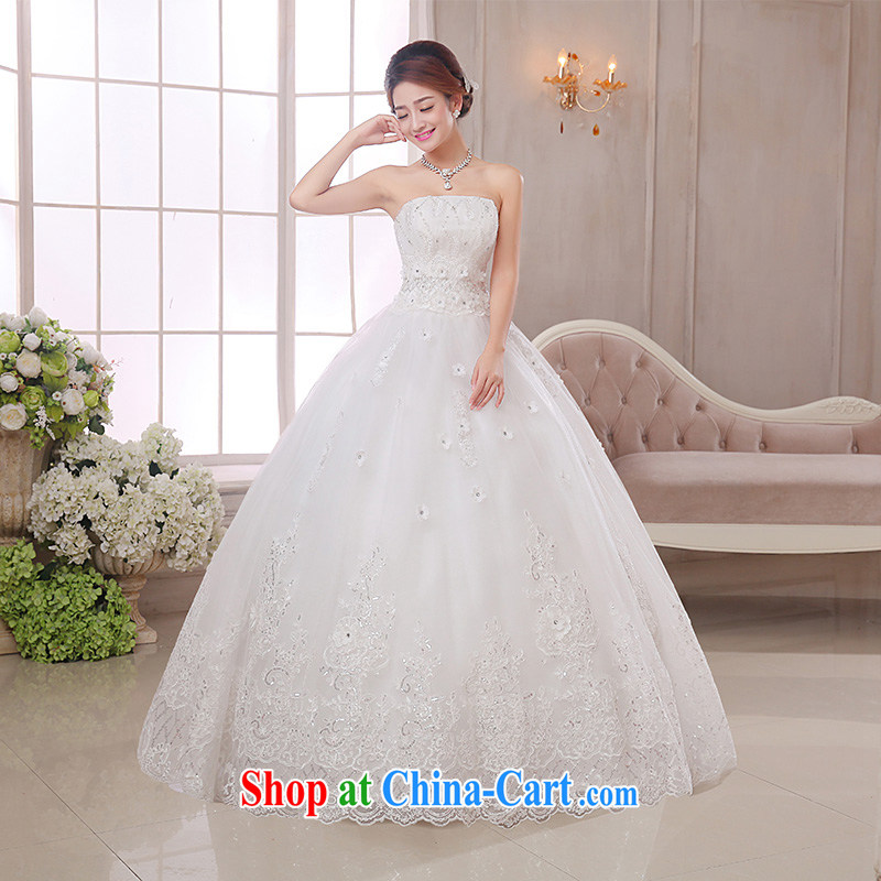 married love wedding dresses 2015 new Korean-style smears chest marriages with Princess tied with the Code graphics thin winter women white XXL, married love, online shopping