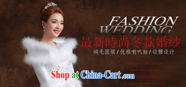 married love wedding dresses 2015 new Korean fashion a Field shoulder long-sleeved With marriages graphics thin large code winter female white L pictures, price, brand platters! Elections are good character, the national distribution, so why buy now enjoy more preferential! Health