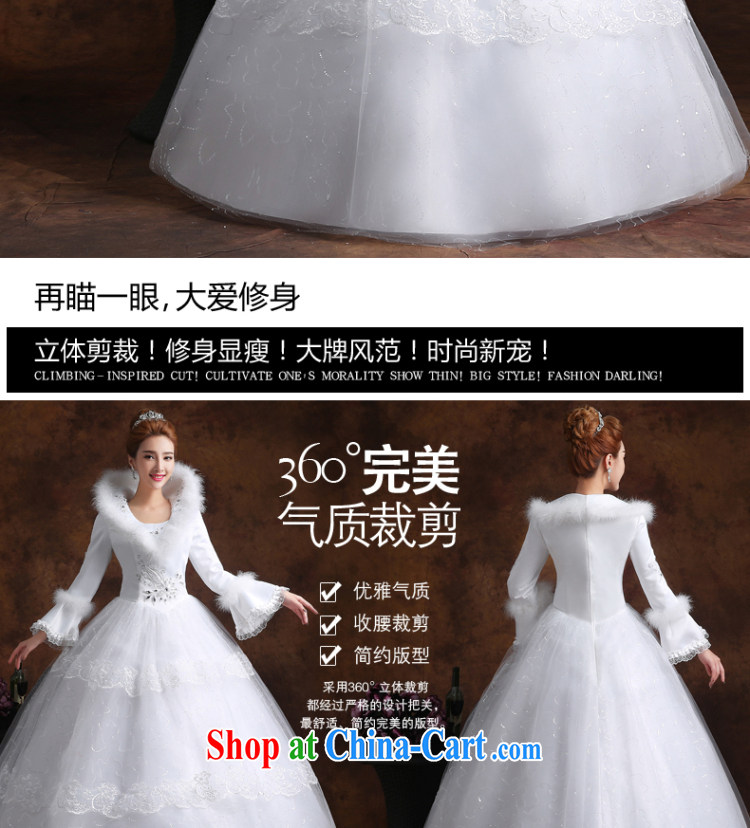 married love wedding dresses 2015 new winter long-sleeved shoulders marriages with shaggy skirts larger graphics thin autumn women white XXL pictures, price, brand platters! Elections are good character, the national distribution, so why buy now enjoy more preferential! Health