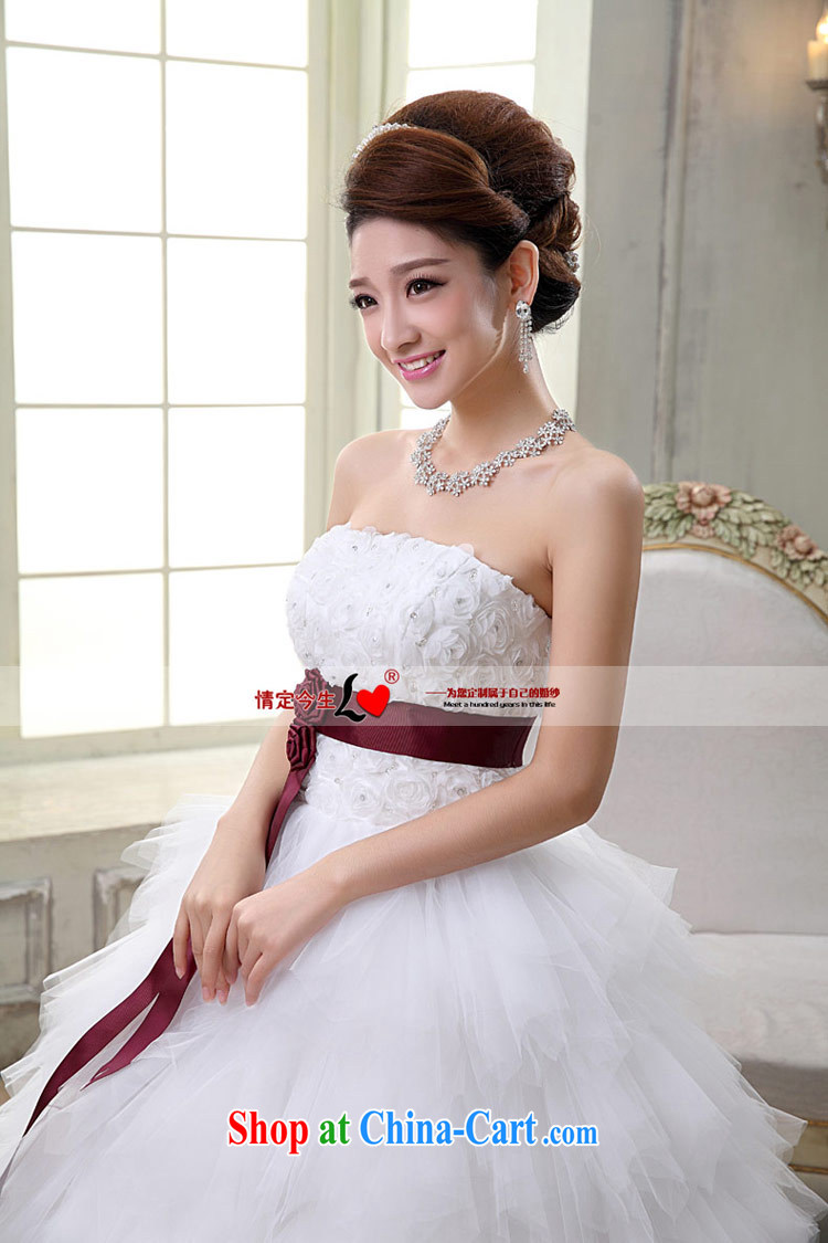 Love Life 2015 Korean sweet Princess tied with pregnant women small-tail crowsfoot wedding dresses white with bare chest-waist-Princess skirt stays short before long, S pictures, price, brand platters! Elections are good character, the national distribution, so why buy now enjoy more preferential! Health
