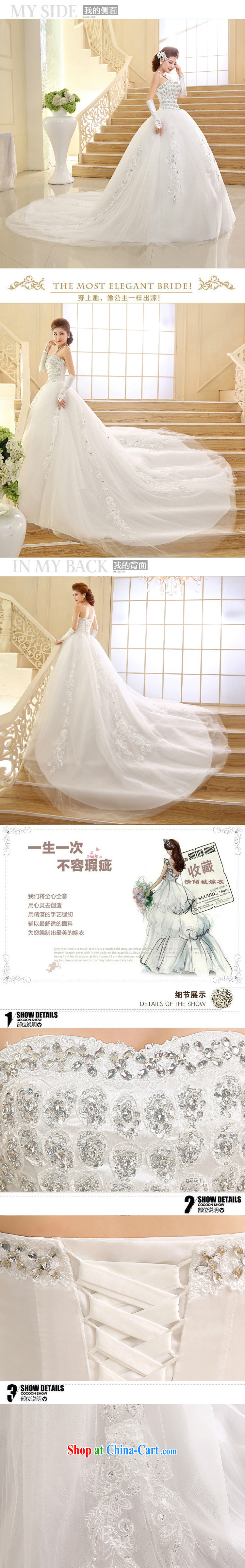 There's a big tail wedding beauty graphics thin smears chest long-tail wedding dresses XS 2410 m White XXL pictures, price, brand platters! Elections are good character, the national distribution, so why buy now enjoy more preferential! Health