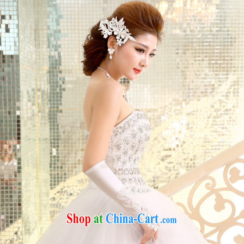 There's a big tail wedding beauty graphics thin smears chest long-tail wedding dresses XS 2410 m White XXL, still, a, and, shopping on the Internet