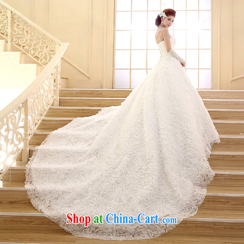 There is a new, popular wedding dresses Korean fashion wipe the chest tail drill marriages Wedding Video thin XS 2426 m White XXL, there is, and that, on-line shopping