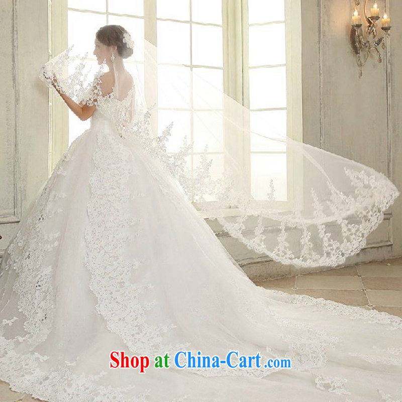 Hi Ka-hi 2015 new wedding dresses bridal lace lace and yarn soft Web yarn bridal head-dress - 07 white, code, hi Ka-hi, shopping on the Internet