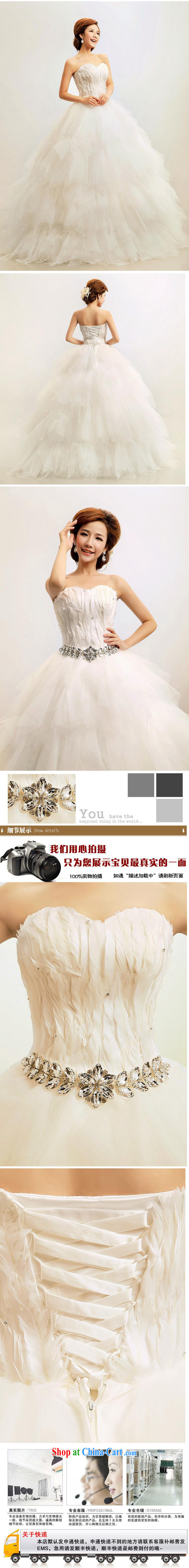 2015 new Korean Korean feather wiped chest Princess marriages wedding dresses HS 164 white XXL pictures, price, brand platters! Elections are good character, the national distribution, so why buy now enjoy more preferential! Health