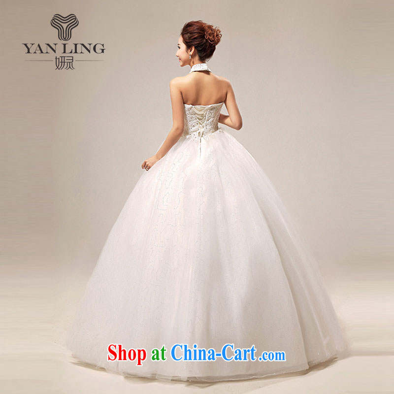 2015 wedding dresses new Korean-style sweet lace-up princess also wedding dresses with straps, HS 289 white XL, her spirit, and shopping on the Internet