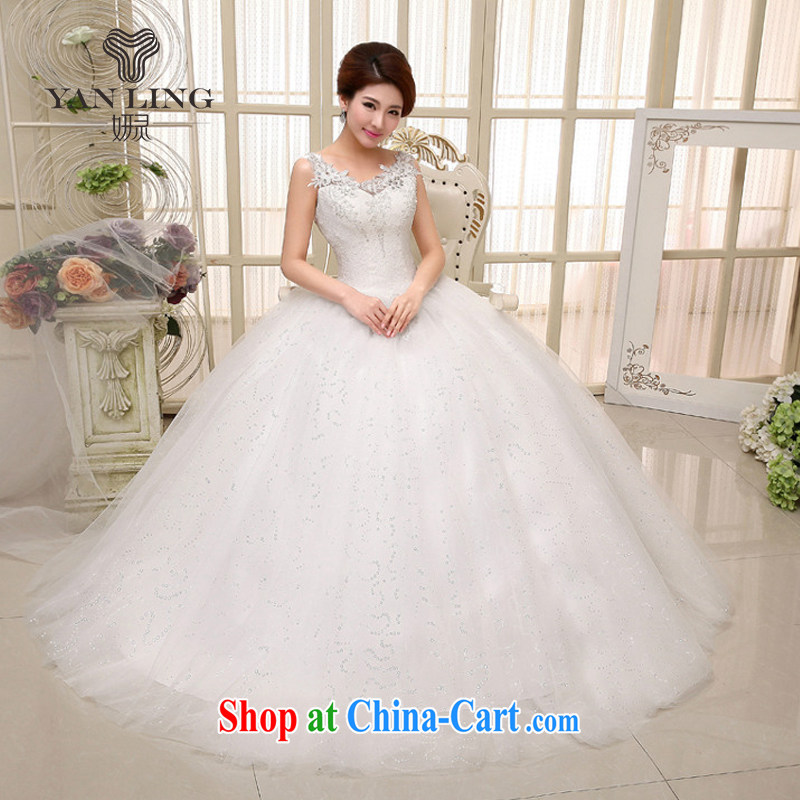 2015 new bridal wedding dresses fine lace Openwork package shoulder luxury wedding dresses HS 529 white M, her spirit, and, shopping on the Internet