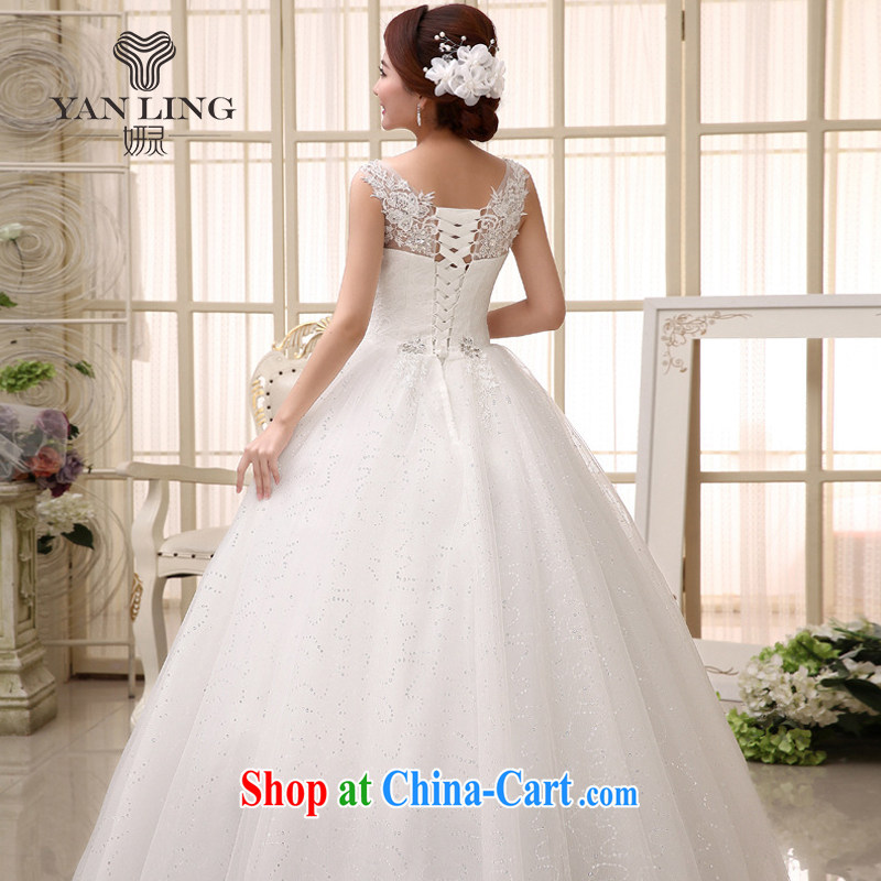 2015 new bridal wedding dresses fine lace Openwork package shoulder luxury wedding dresses HS 529 white M, her spirit, and, shopping on the Internet